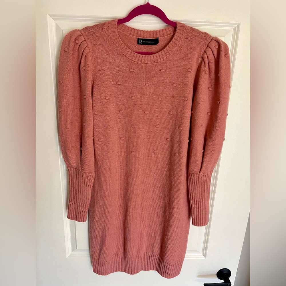 NY & Company Balloon Sleeve Sweater Dress
